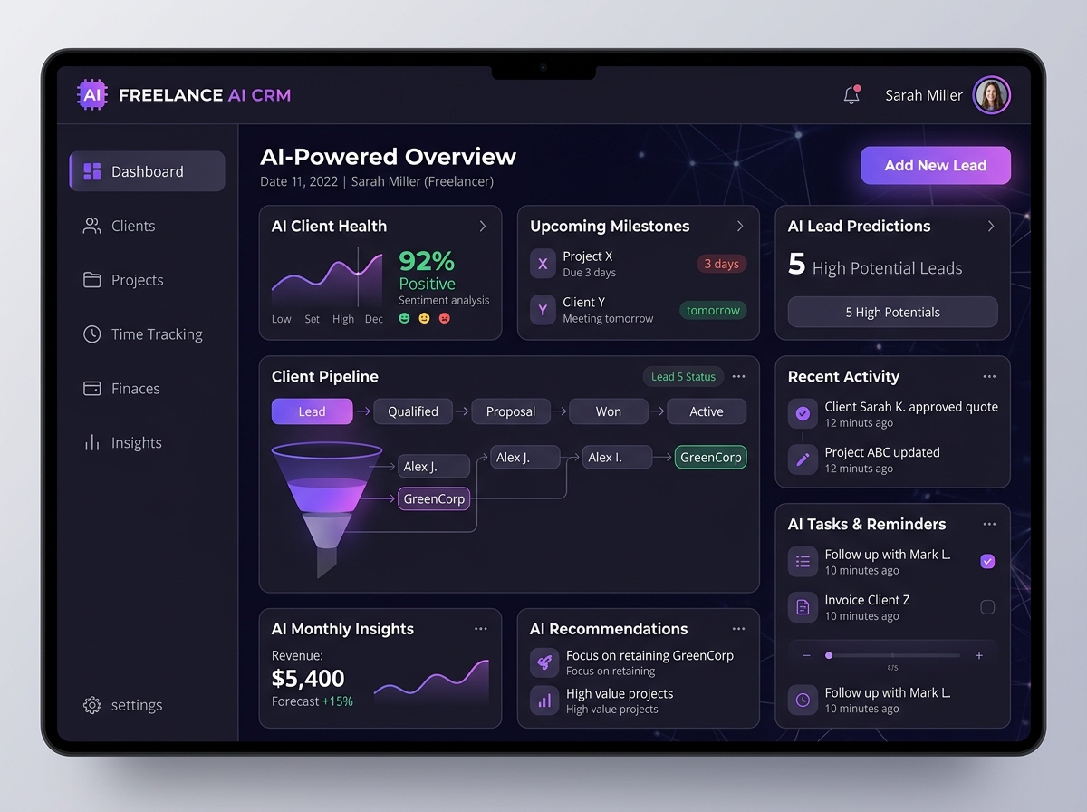 AI Powered CRM for Freelancer