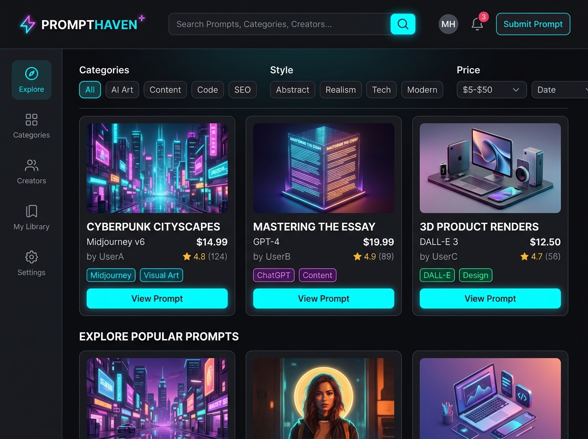 Marketplace for Prompt
